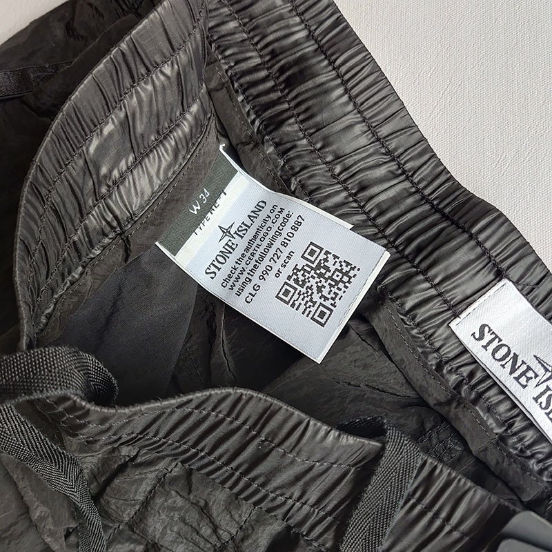 Штаны Stone island 30617 NYLON METAL RIPSTOP "Black" фото № 5