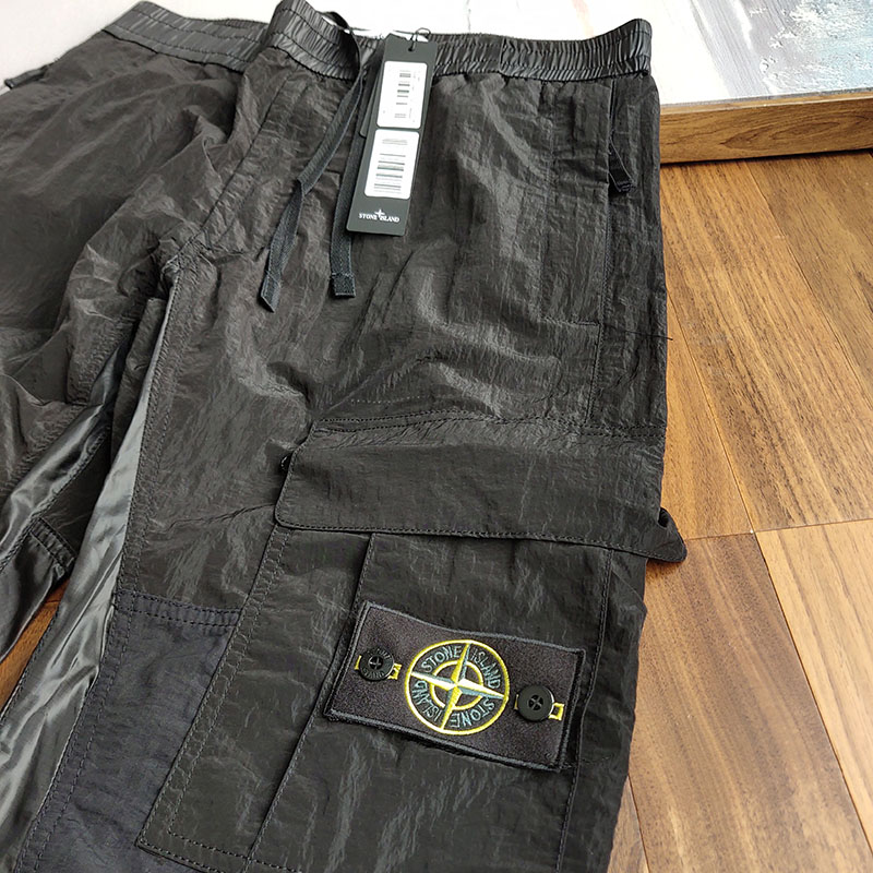 Штаны Stone island 30617 NYLON METAL RIPSTOP "Black" фото № 6