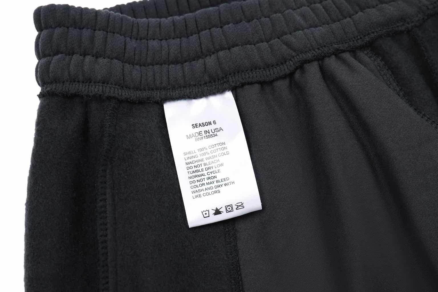 Штаны Yeezy Season 6 Fleece With Pocket "Black" фото № 4