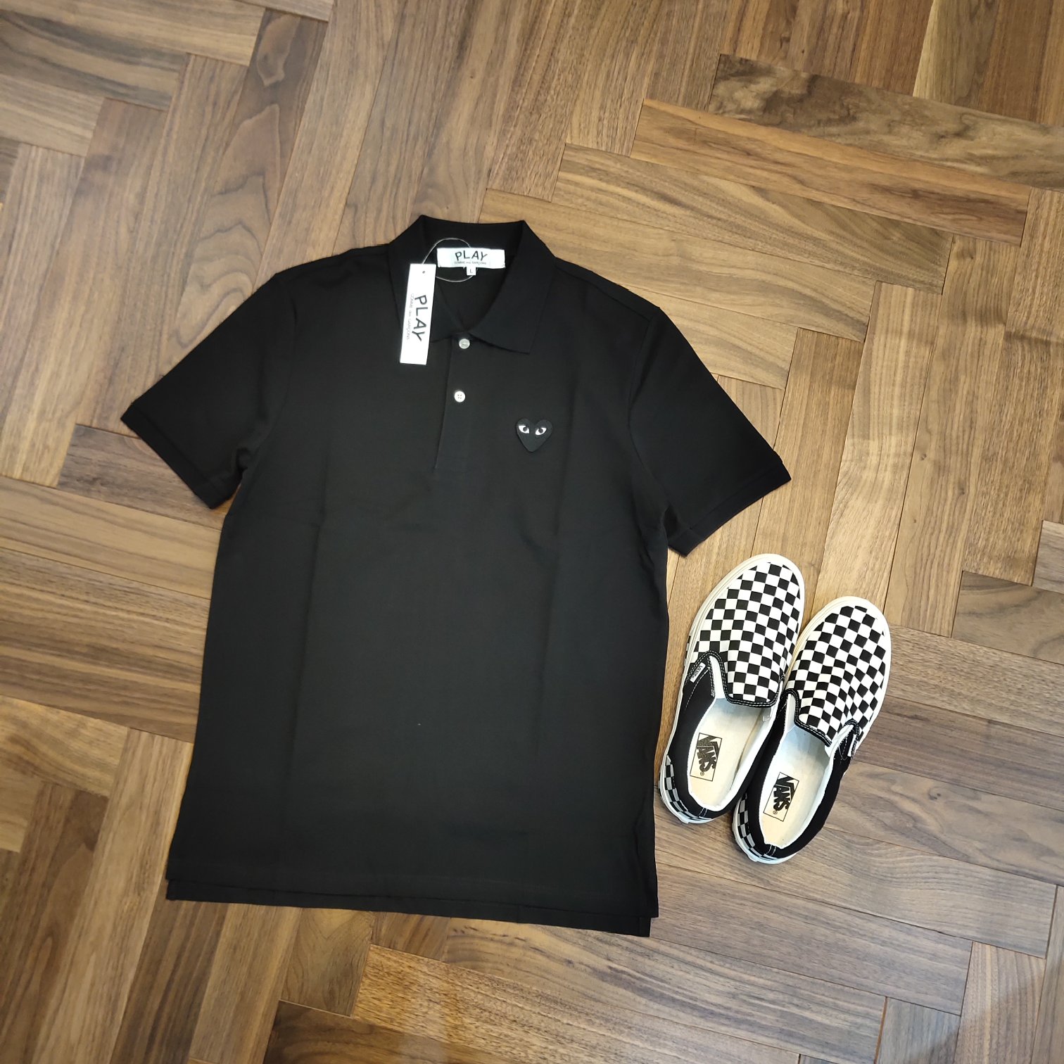 Поло Comme des Garcons PLAY Black Heart "Black" фото № 2