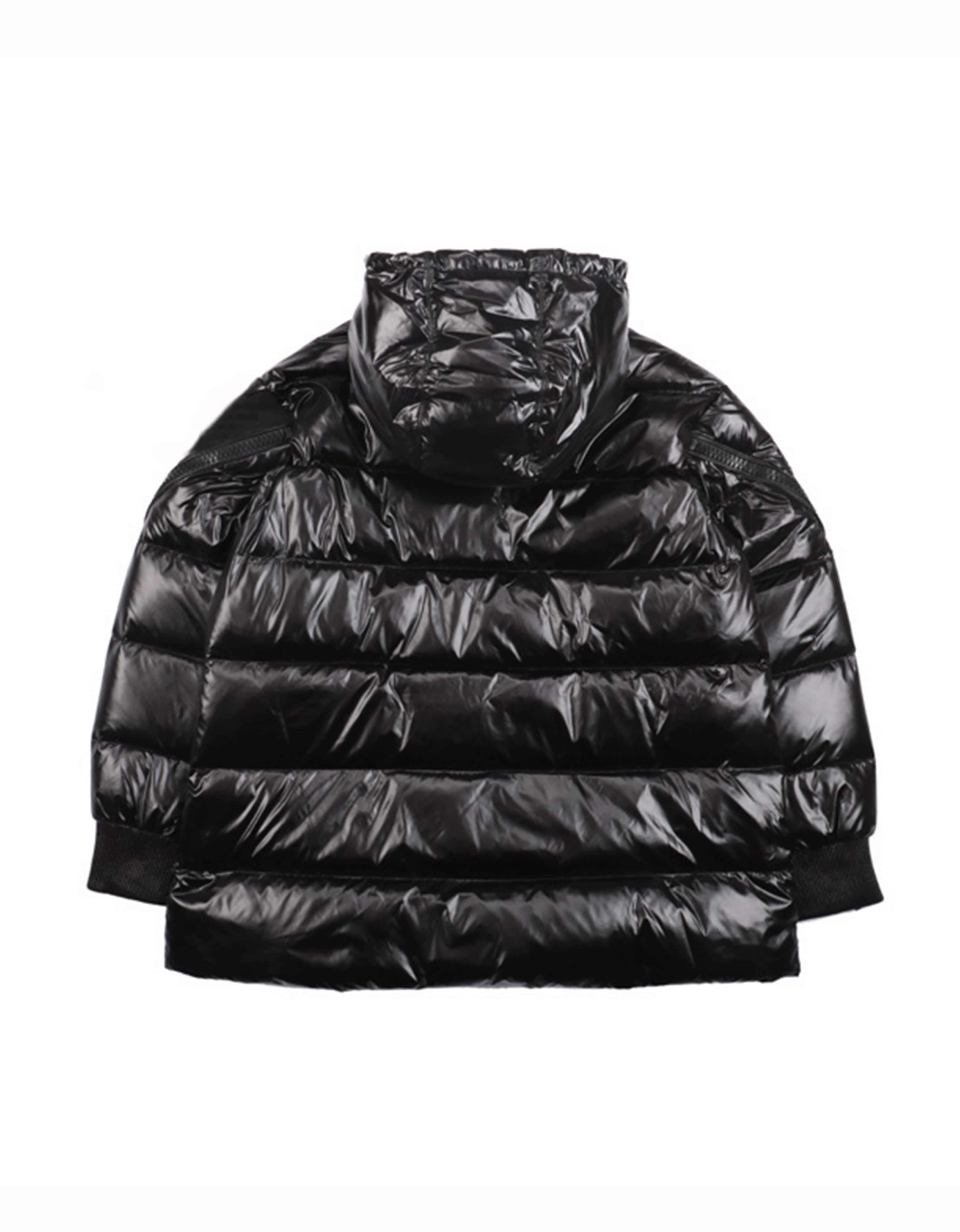 Пуховик Moncler Big Black Logo "Black" фото № 3