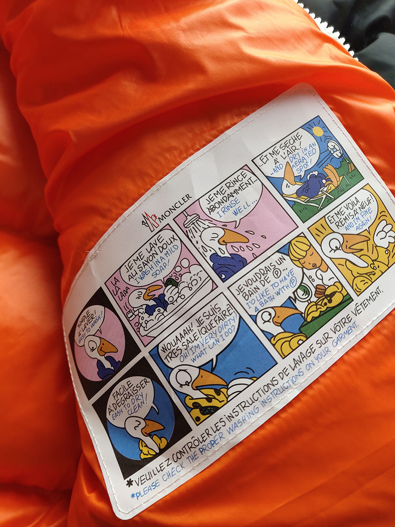 Пуховик Moncler Small Label "Black/White" фото № 9