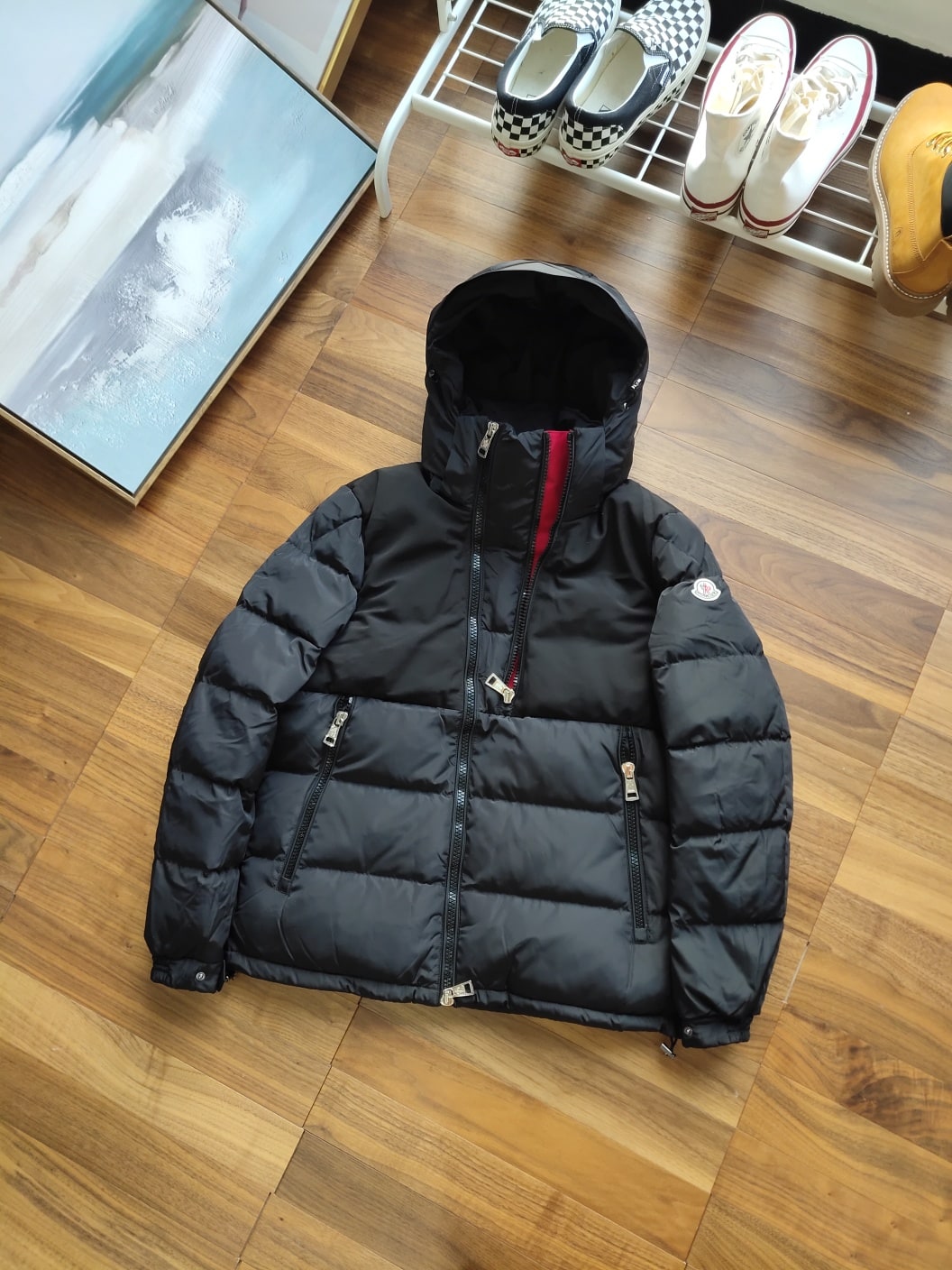 Пуховик Moncler Red Enlarger "Black" фото № 4
