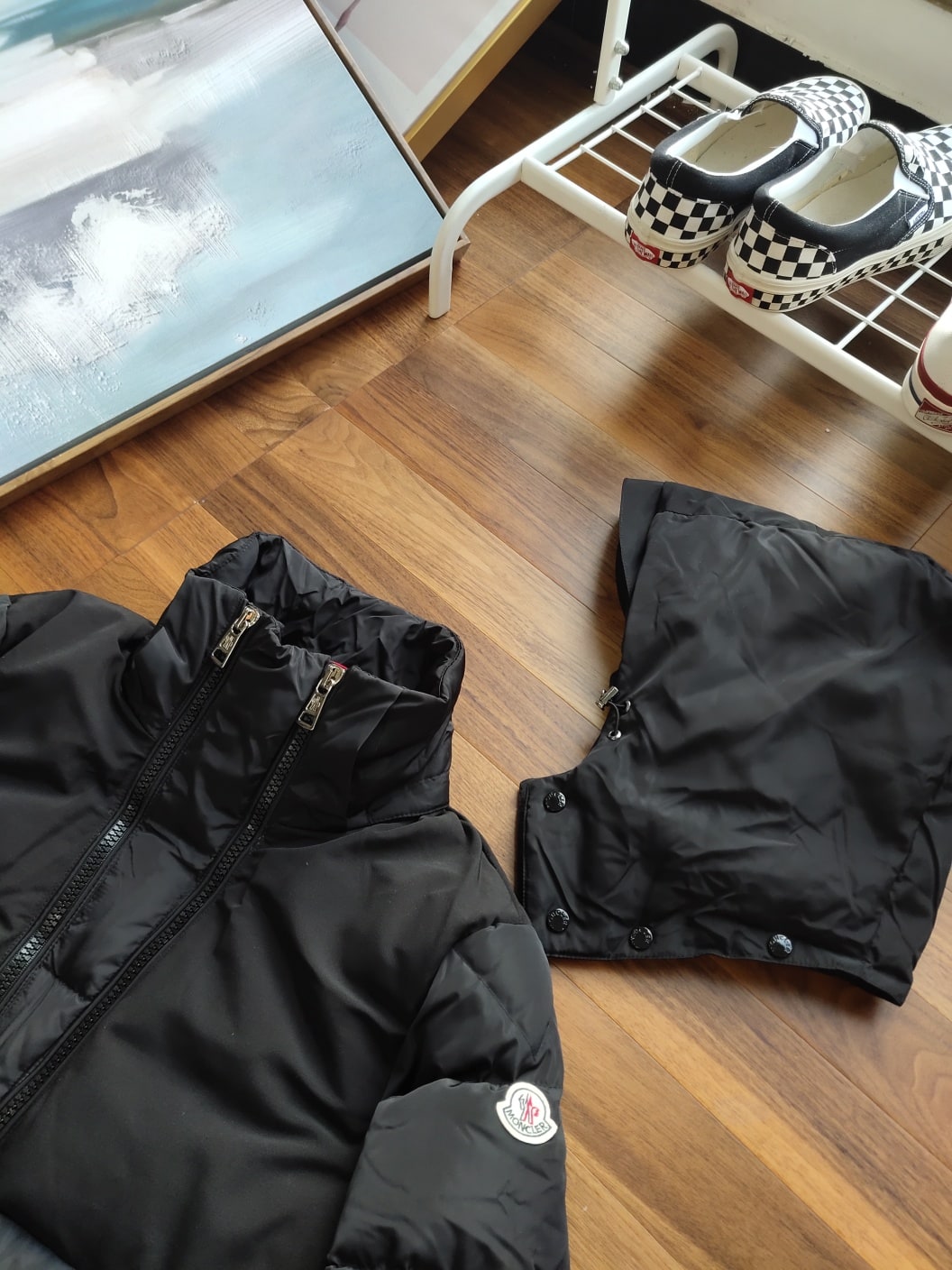 Пуховик Moncler Red Enlarger "Black" фото № 5