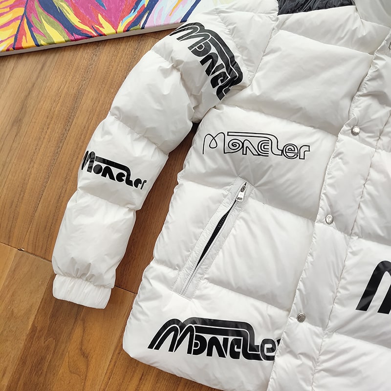 Пуховик Moncler More Black Brand "White" фото № 5