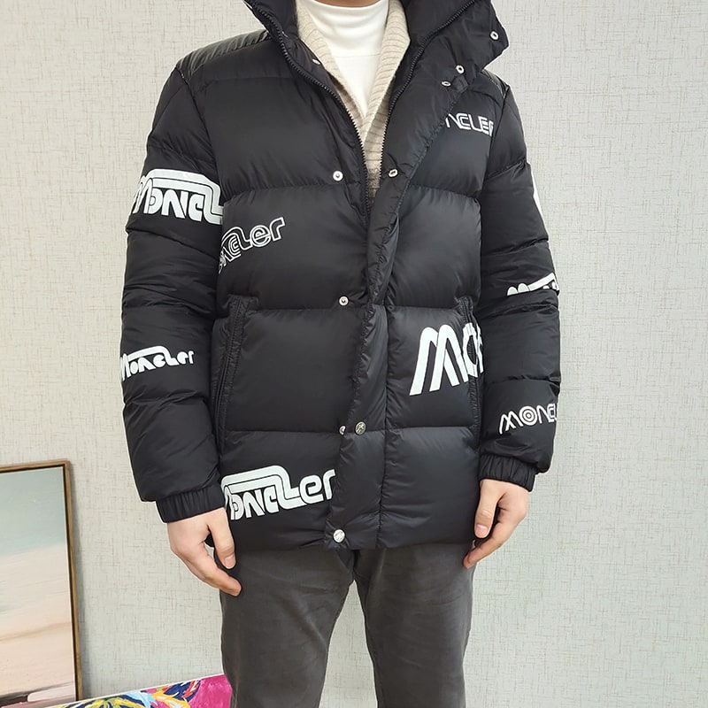 Пуховик Moncler More White Brand "Black" фото № 6