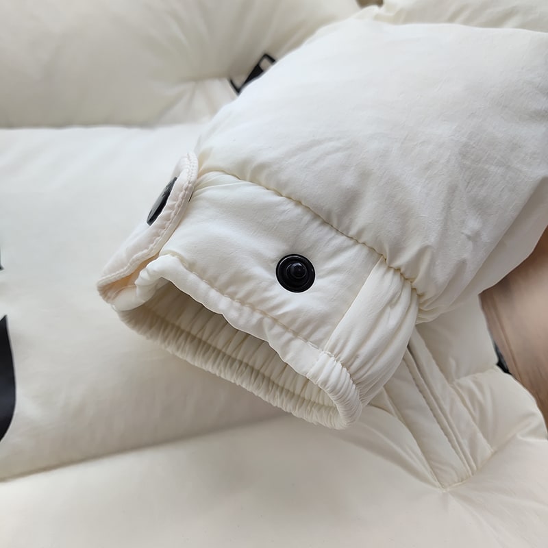 Пуховик Moncler Cropped Black Brand "White" фото № 7