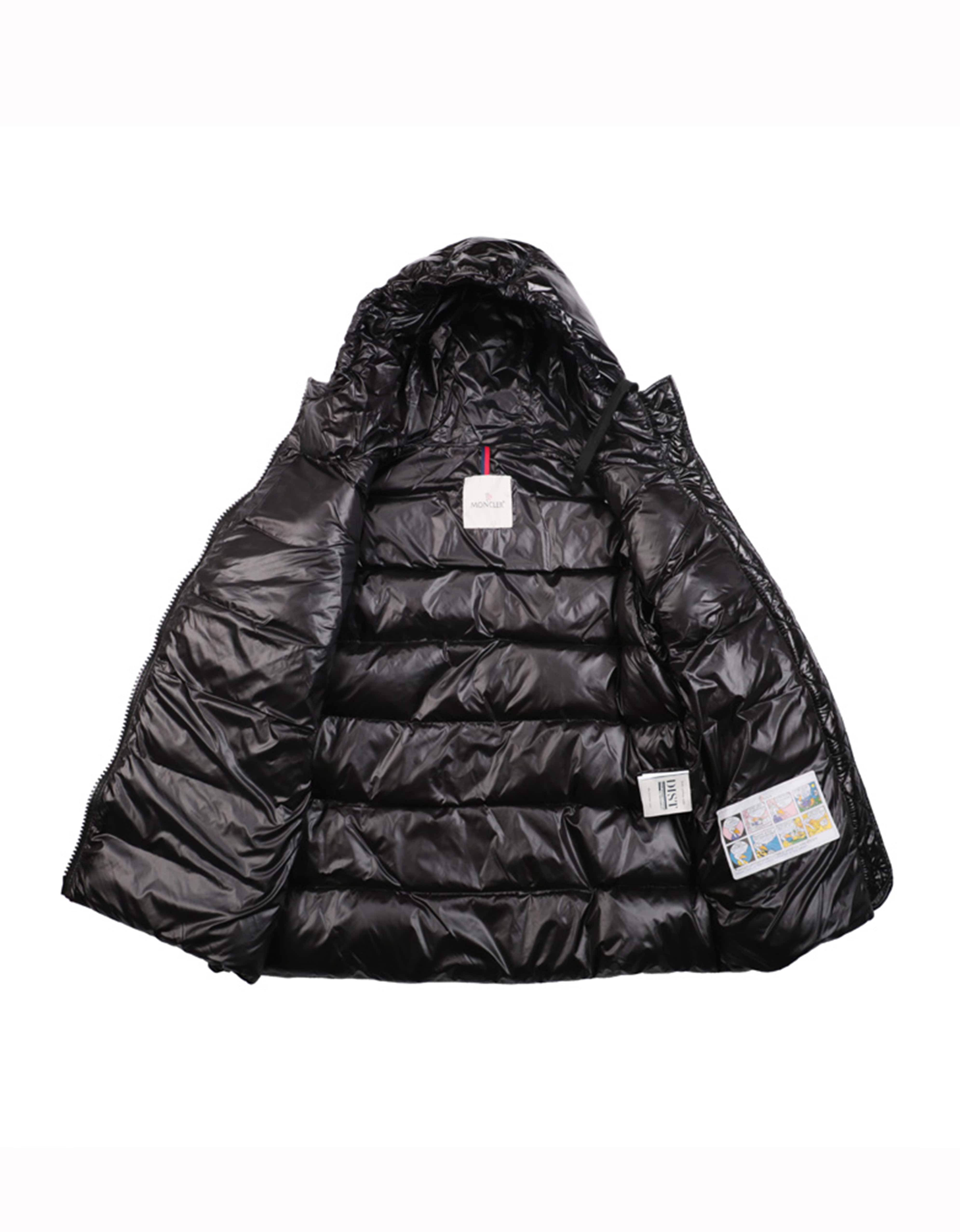 Пуховик Moncler Embroidery White Label "Black" фото № 2