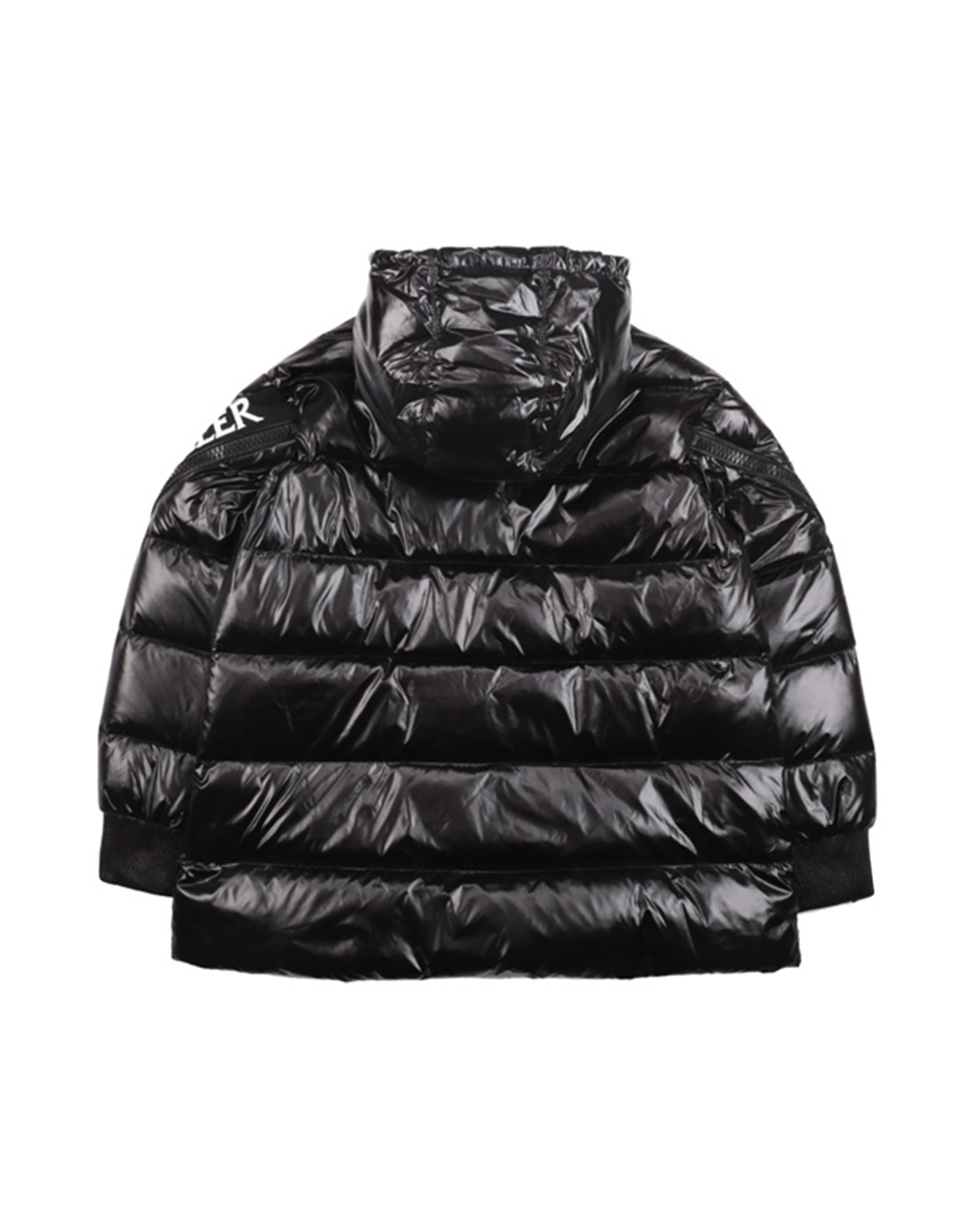 Пуховик Moncler Embroidery White Label "Black" фото № 3