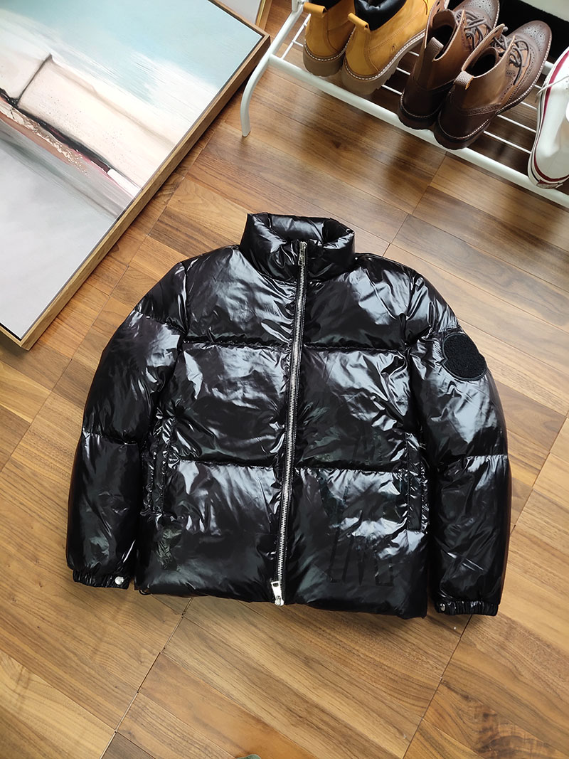 Пуховик Moncler Big M Terry Logo "Black" фото № 2