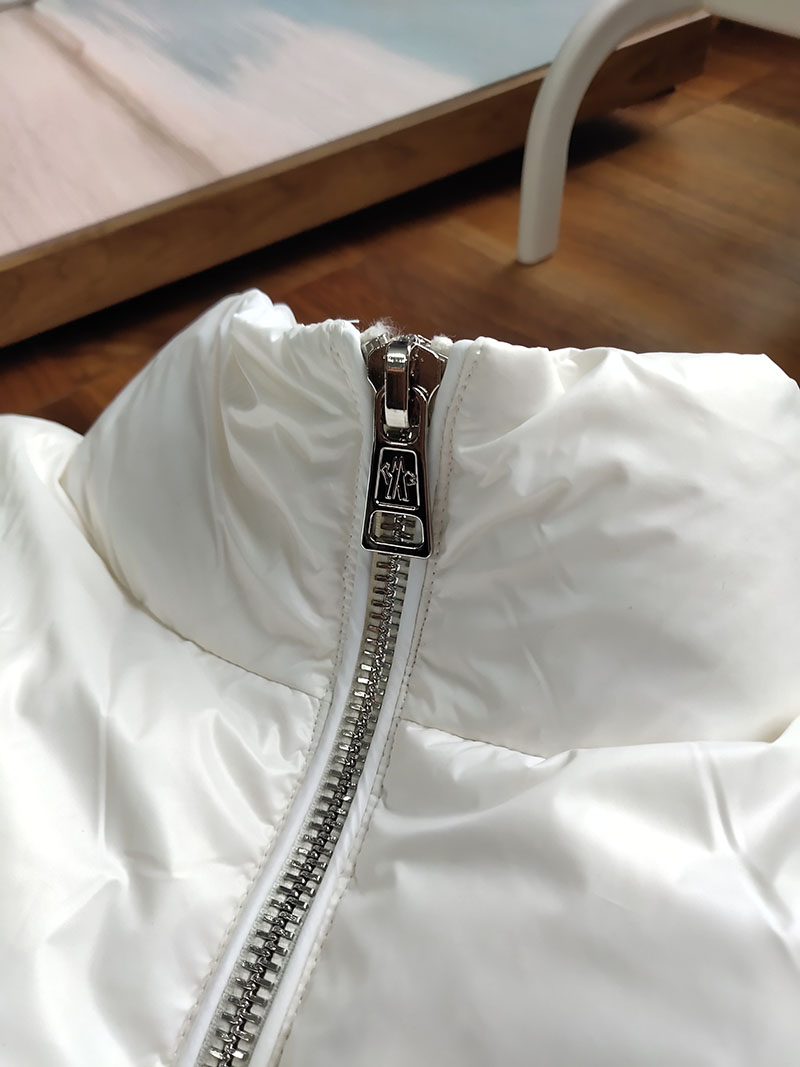 Пуховик Moncler Big M Terry Logo "White" фото № 6