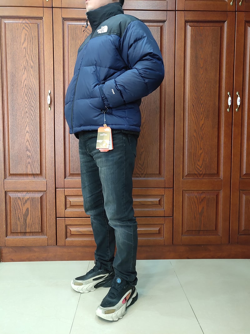 Пуховик The North Face Velcro Sleeves "Blue" фото № 2