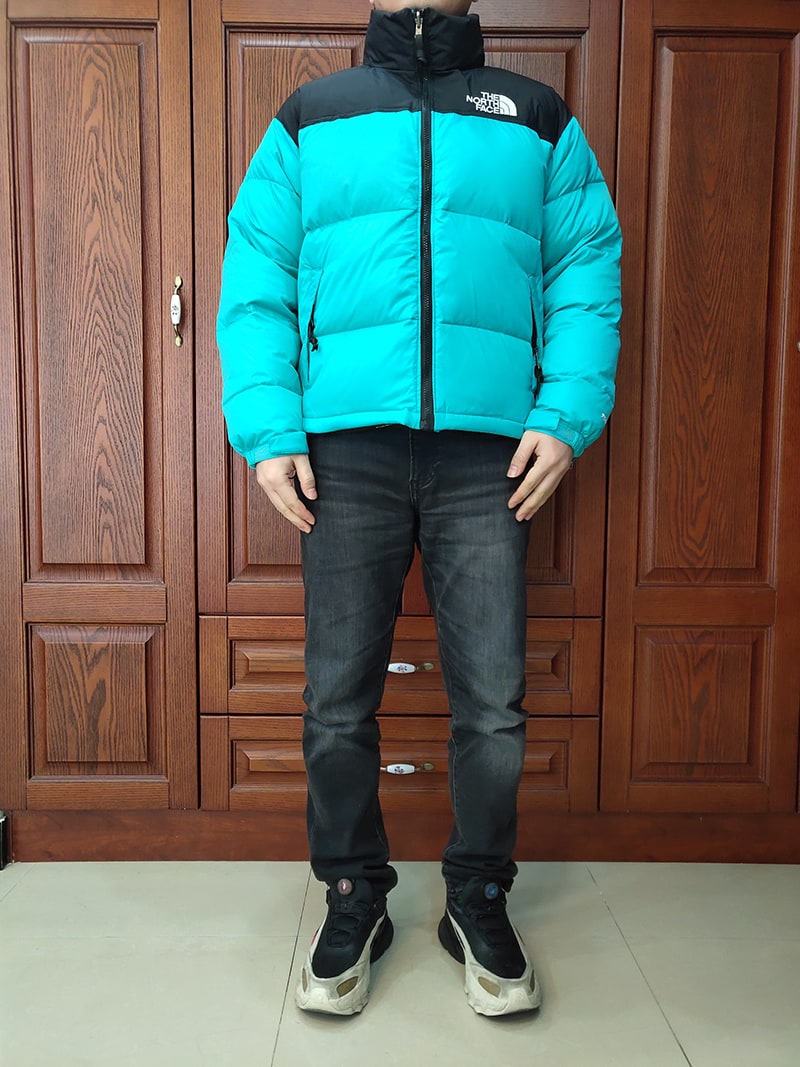 Пуховик The North Face Velcro Sleeves "Turquoise" фото № 8