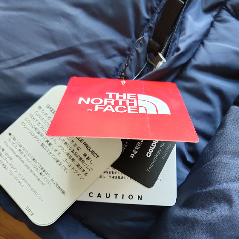 Пуховик The North Face Embroidery Logo "Blue" фото № 5