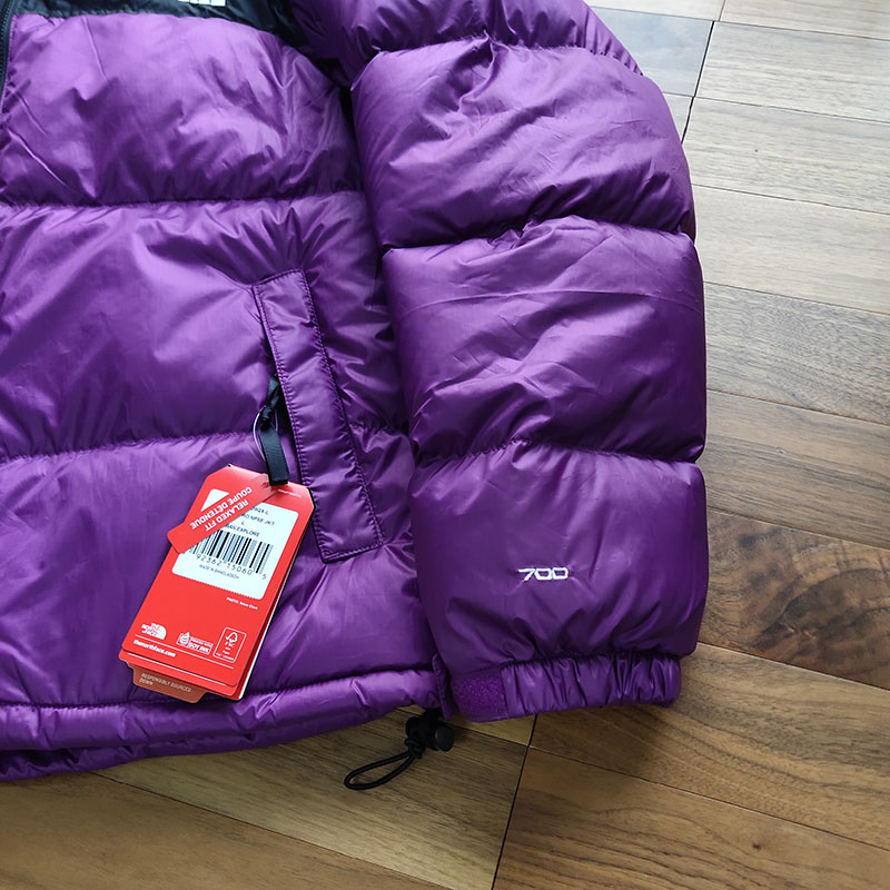 Пуховик The North Face Embroidery Logo White 700 "Purple" фото № 4