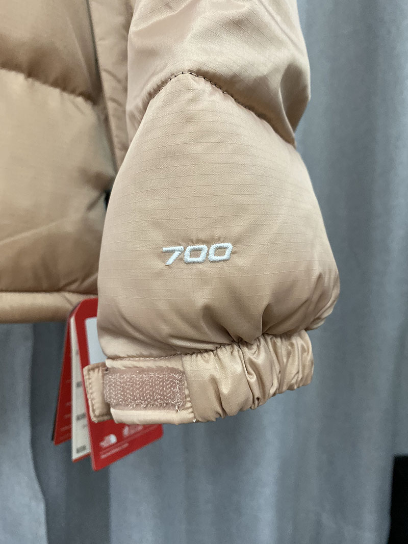Пуховик The North Face Embroidery Logo 700 Nuptse "Beige" фото № 5