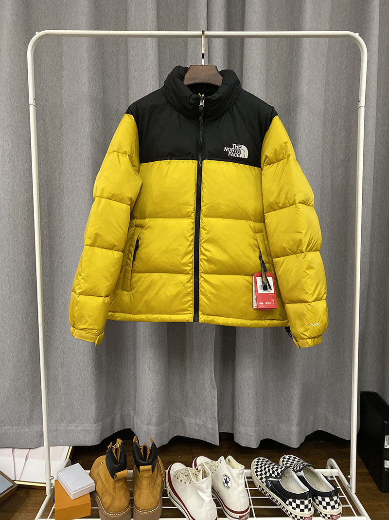 Пуховик The North Face Embroidery Logo 700 "Yellow" фото № 2