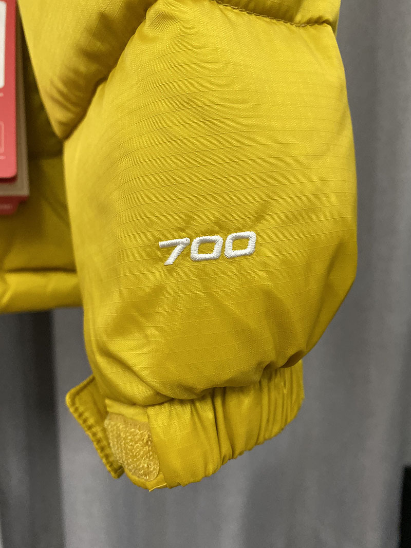 Пуховик The North Face Embroidery Logo 700 "Yellow" фото № 6