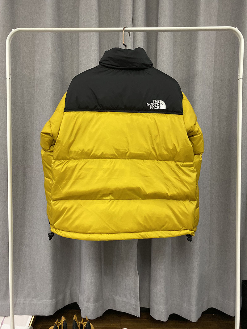 Пуховик The North Face Embroidery Logo 700 "Yellow" фото № 7