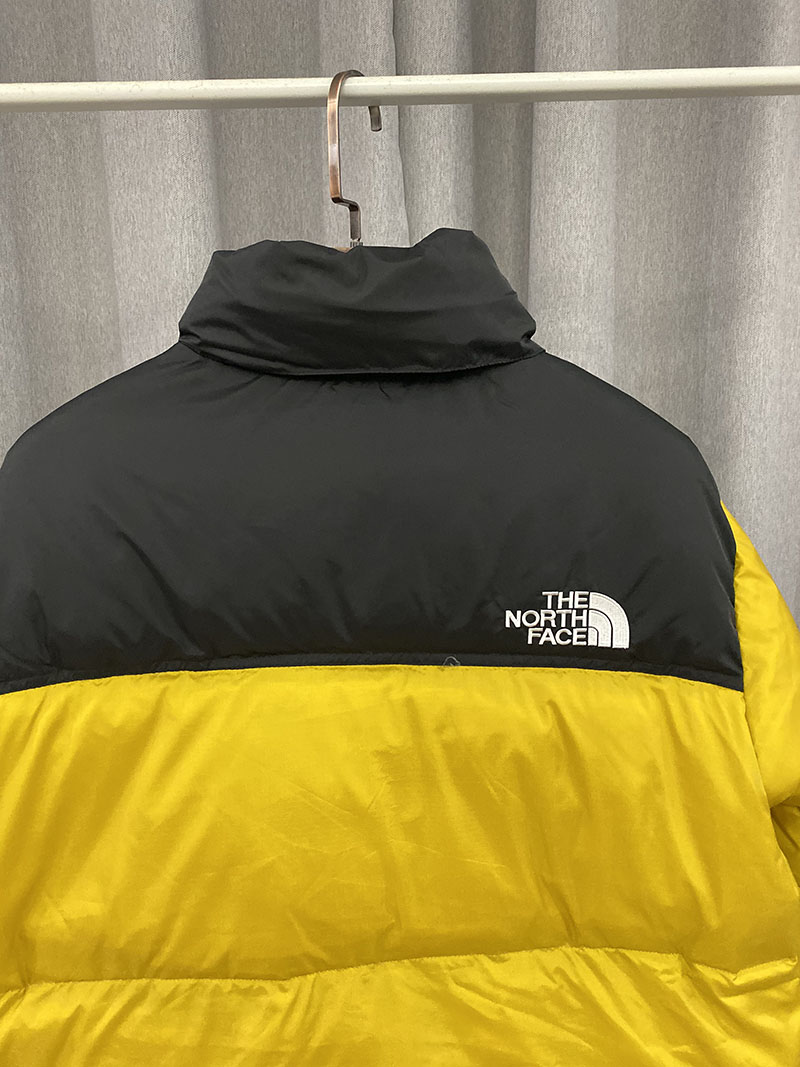 Пуховик The North Face Embroidery Logo 700 "Yellow" фото № 8