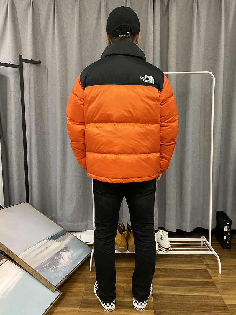 Пуховик The North Face Embroidery Logo 700 "Orange" фото № 7