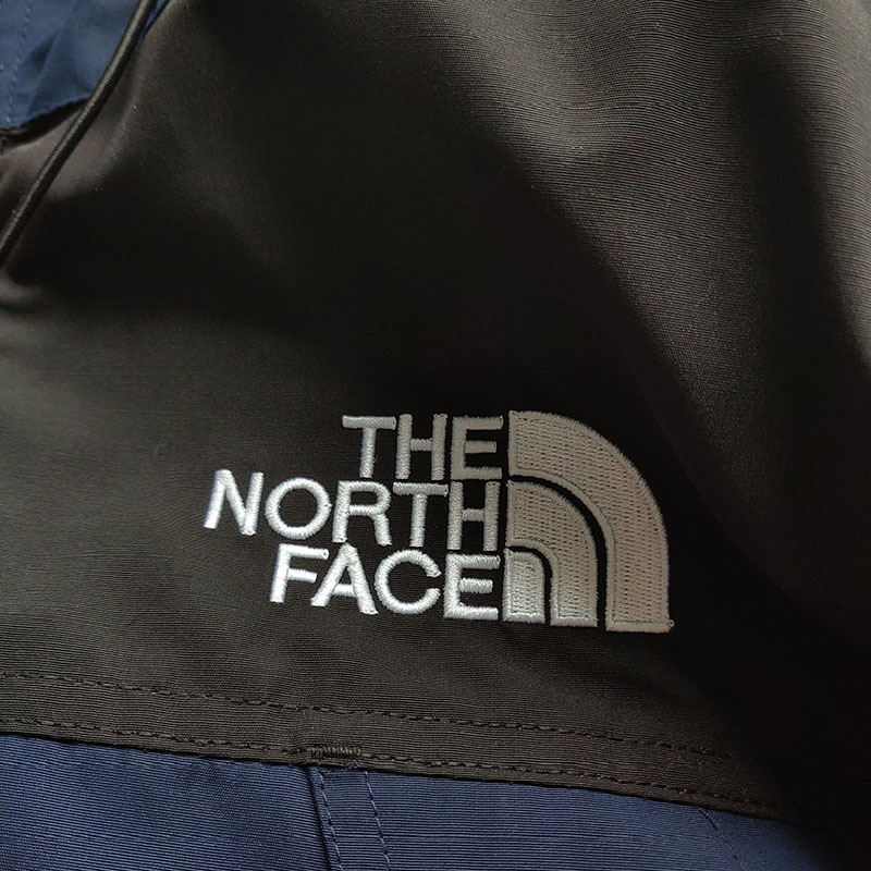 Пуховик The North Face Embroidery White Logo Gore-Tex "Navy Blue" фото № 4