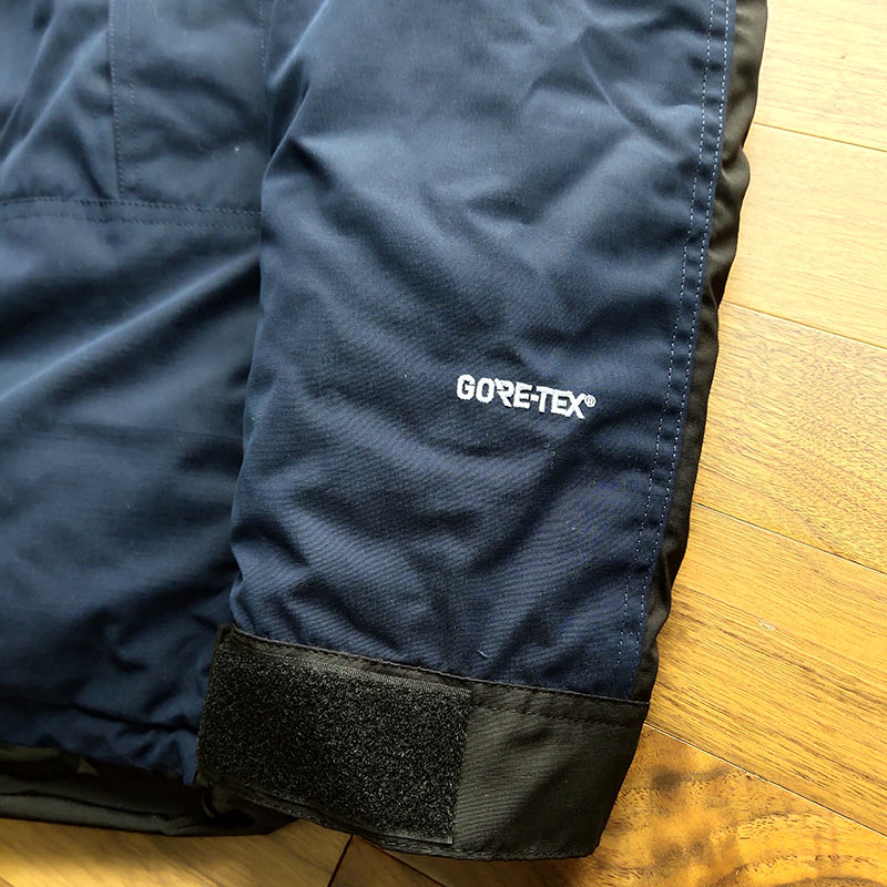 Пуховик The North Face Embroidery White Logo Gore-Tex "Navy Blue" фото № 5