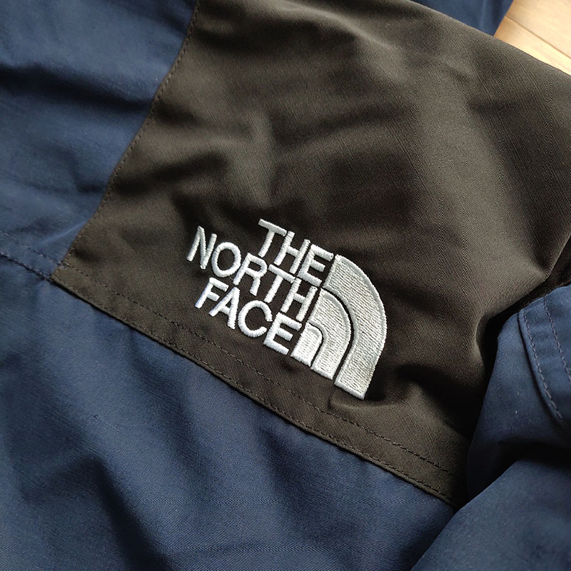 Пуховик The North Face Embroidery White Logo Gore-Tex "Navy Blue" фото № 9