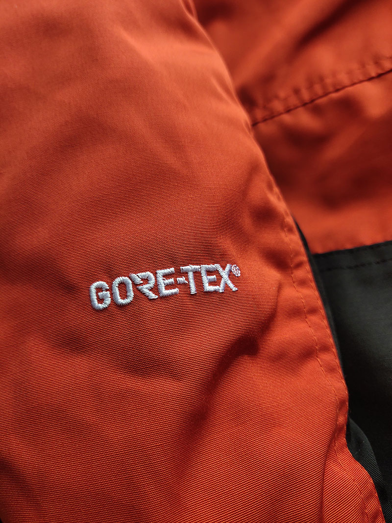 Пуховик The North Face Embroidery White Logo Gore-Tex "Red" фото № 9