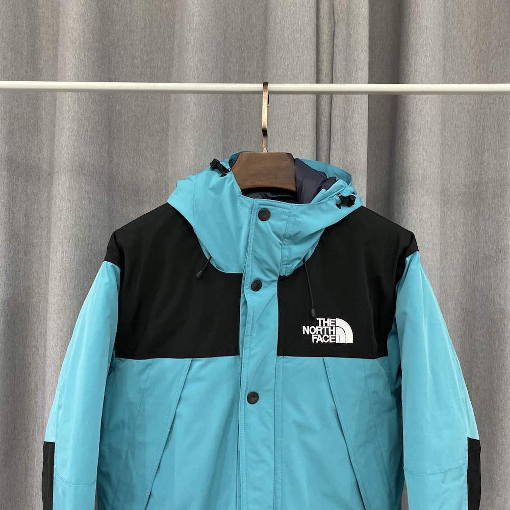 Пуховик The North Face Embroidery Logo Gore-Tex "Turquoise" фото № 3
