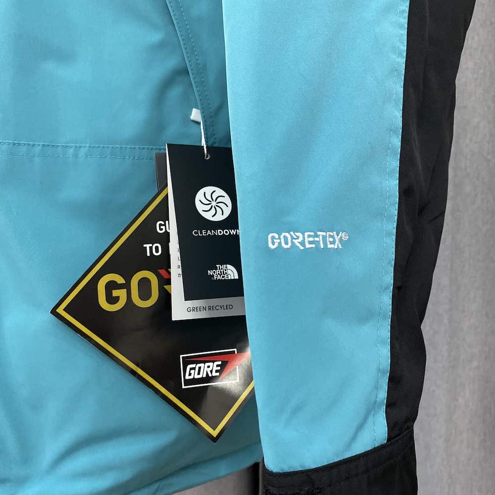 Пуховик The North Face Embroidery Logo Gore-Tex "Turquoise" фото № 5