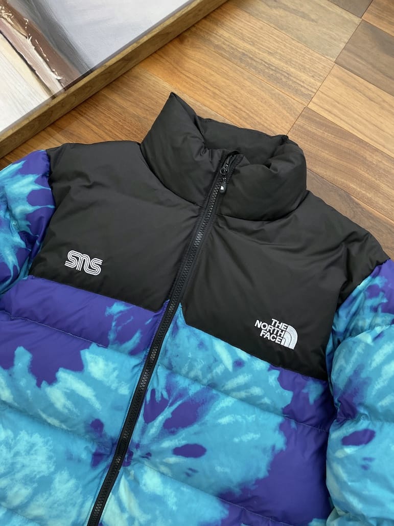 Пуховик The North Face Embroidery Label "Blue" фото № 3