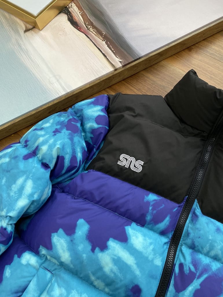 Пуховик The North Face Embroidery Label "Blue" фото № 4