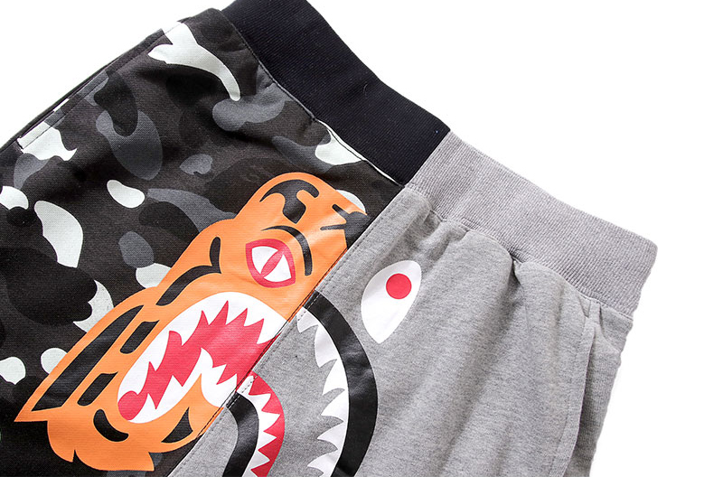 Шорты Bape Jaw Tiger 2 Colors "Black/Gray" фото № 3