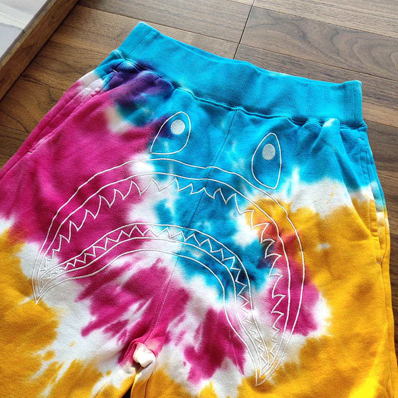Шорты Bape Tie Dye Shark Sweat "Multi" фото № 5