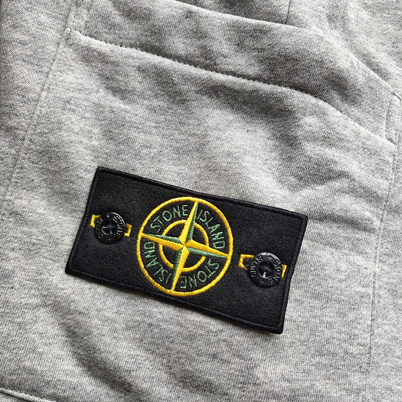 Шорты Stone Island 64651 FLEECE BERMUDA "Grey" фото № 5
