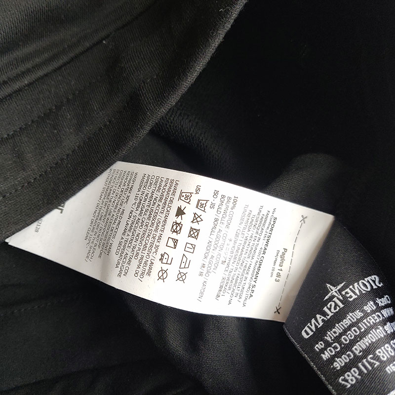 Шорты Stone Island 64651 FLEECE BERMUDA "Black" фото № 5