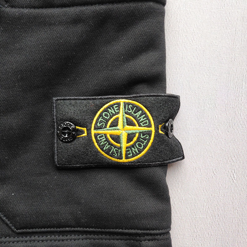 Шорты Stone Island 64651 FLEECE BERMUDA "Black" фото № 6
