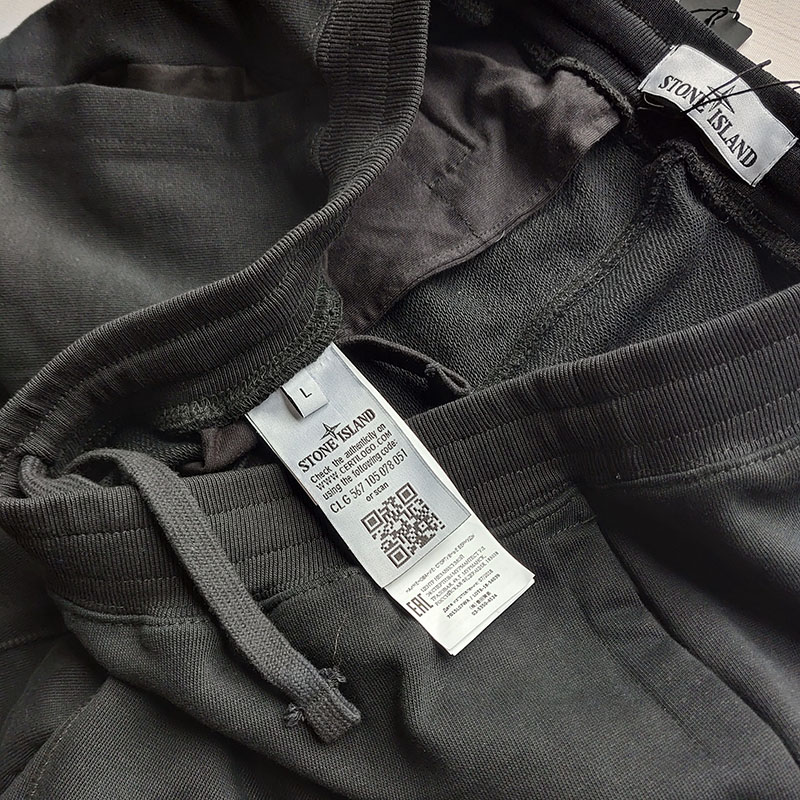 Шорты Stone Island FLEECE "Black" фото № 5