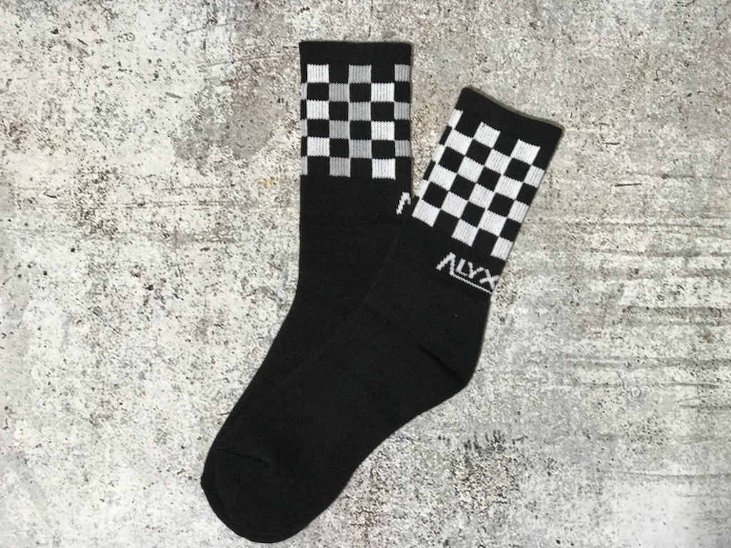 Носки ALYX Checkerboard "Black" фото № 3