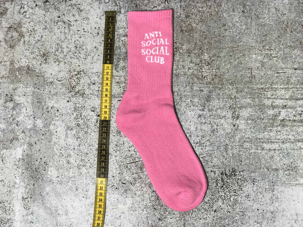 Носки Anti Social Social Club Logo "Navy Pink" фото № 3