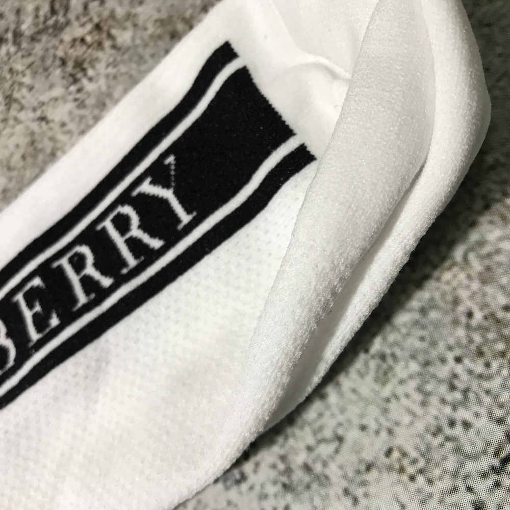 Носки Burberry Logo On Black "White" фото № 2