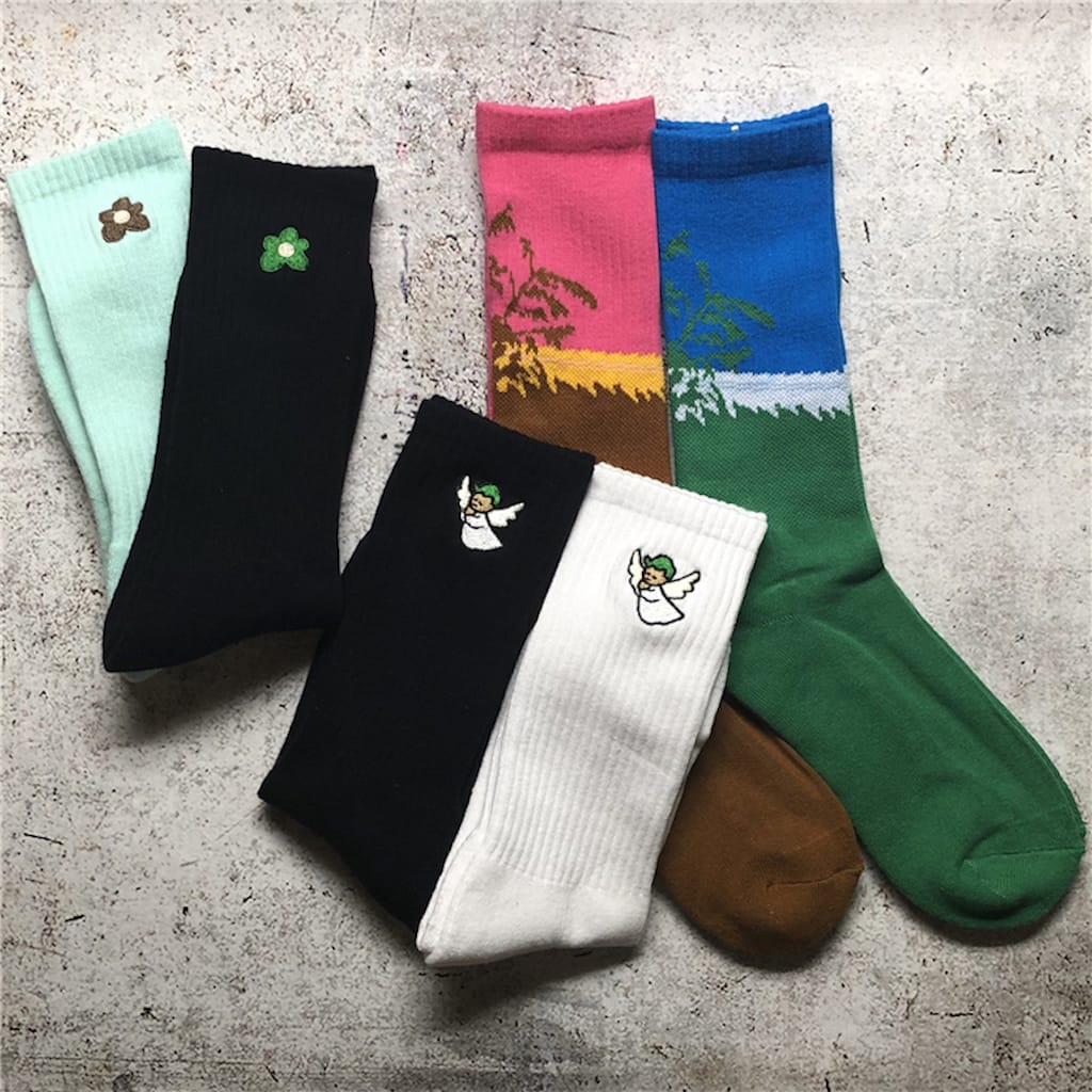 Носки Golf Wang Flower "Black" фото № 3