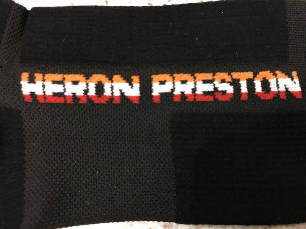 Носки Heron Preston Logo Fire "Black" фото № 6