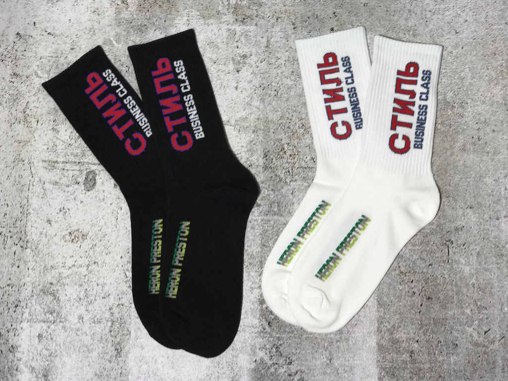 Носки Heron Preston Стиль Business Class "Black" фото № 4