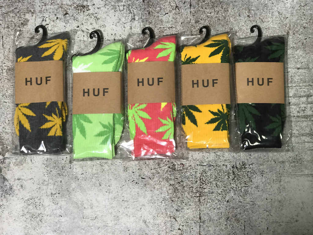 Носки Huf Plantlife Crew "Yellow" фото № 3