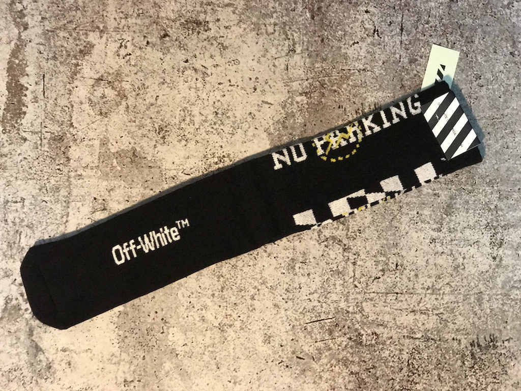 Носки Off White No Pahking "Black" фото № 4