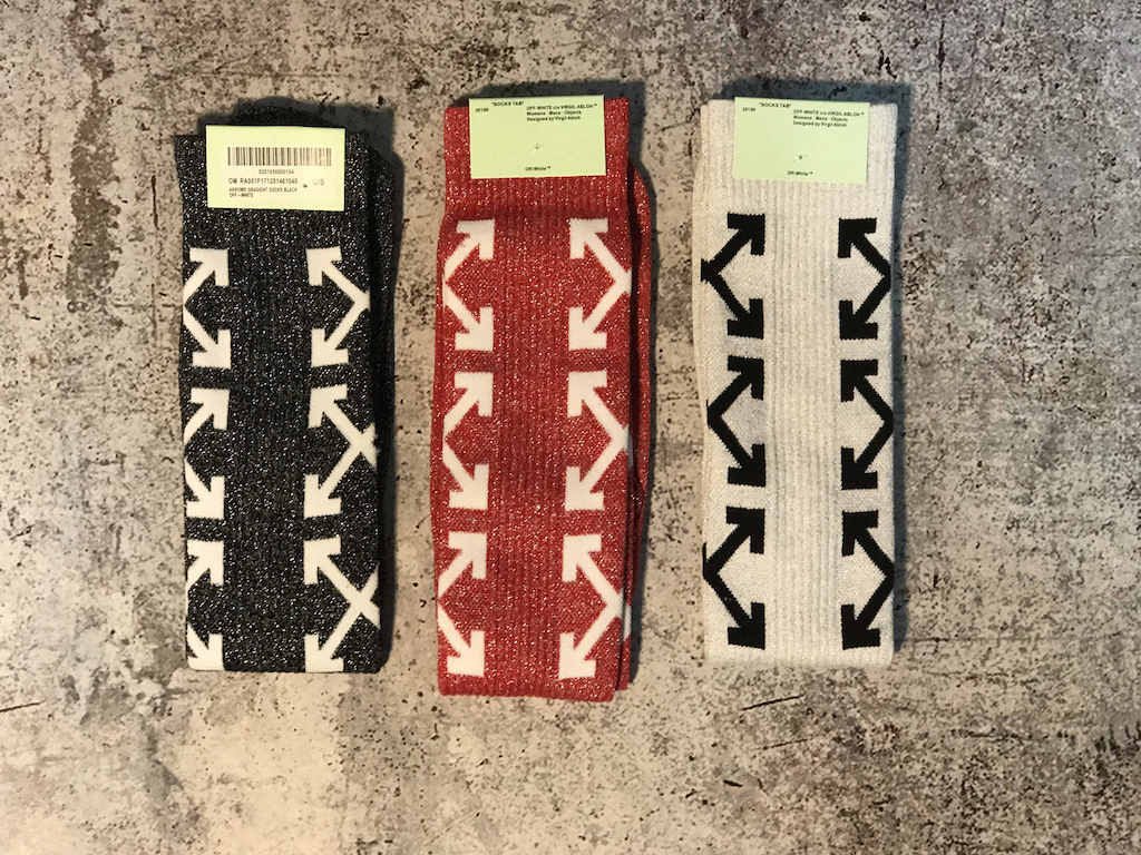 Носки Off White Gold Silk Cotton "Red" фото № 5