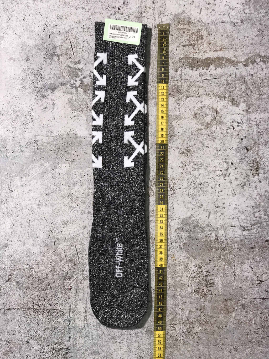 Носки Off White Gold Silk Cotton "Black" фото № 2