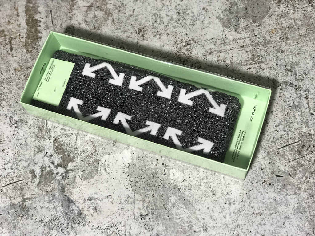 Носки Off White Gold Silk Cotton "Black" фото № 3